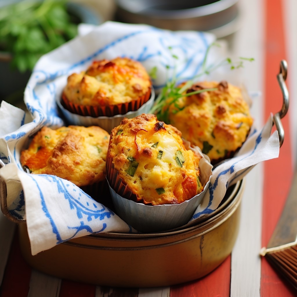 Julie Goodwin's Cheesy Vegetable muffins